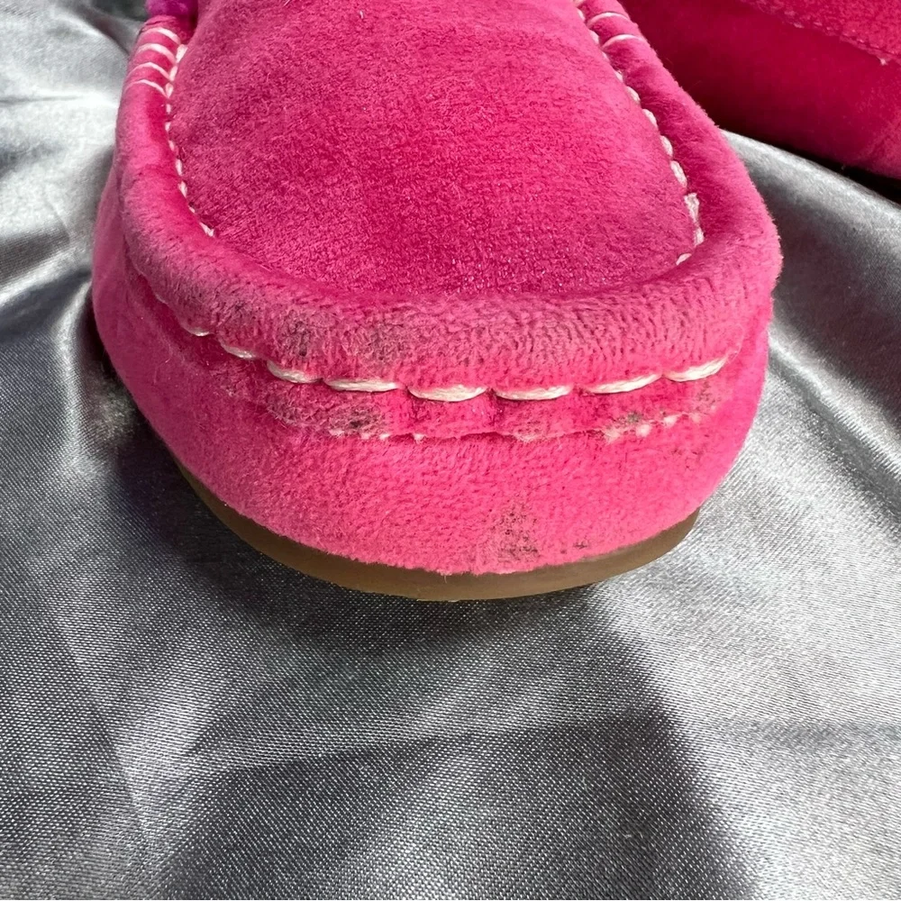 Koolaburra by UGG Girl’s‎ Riley Shimmer Slippers Size 1K Raspberry Rose Loafers